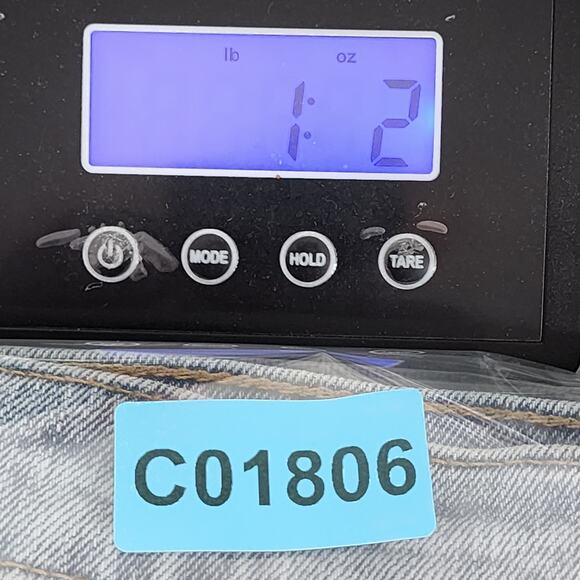 Old Navy Jeans Womens 6 Blue Distressed Ripped Extra High Rise Sky Hi Straight - Picture 15 of 15